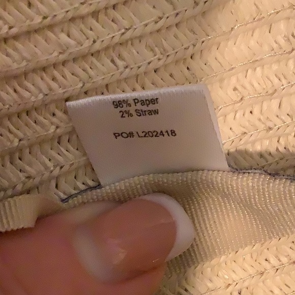 San Diego Hat Company Paper Straw Woven Wide Brim Black Fringe One Size Hat - Picture 11 of 12